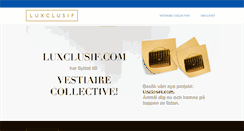 Desktop Screenshot of luxclusif.com